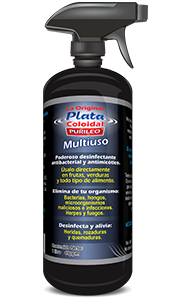 Plata Coloidal PURILEO en spray: Desinfecta, alivia y protege contra bacterias, hongos e infecciones a tu familia